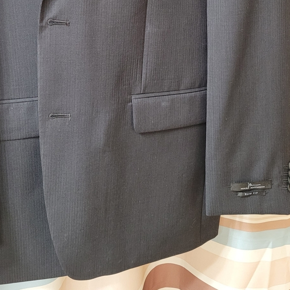 Marc Anthony Slim-Fit Shadow-Striped Wool jacket - Picture 10 of 14